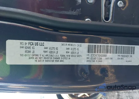 2016 Dodge Charger R/T from USA, damaged, VIN 2C3CDXCT6GH226960